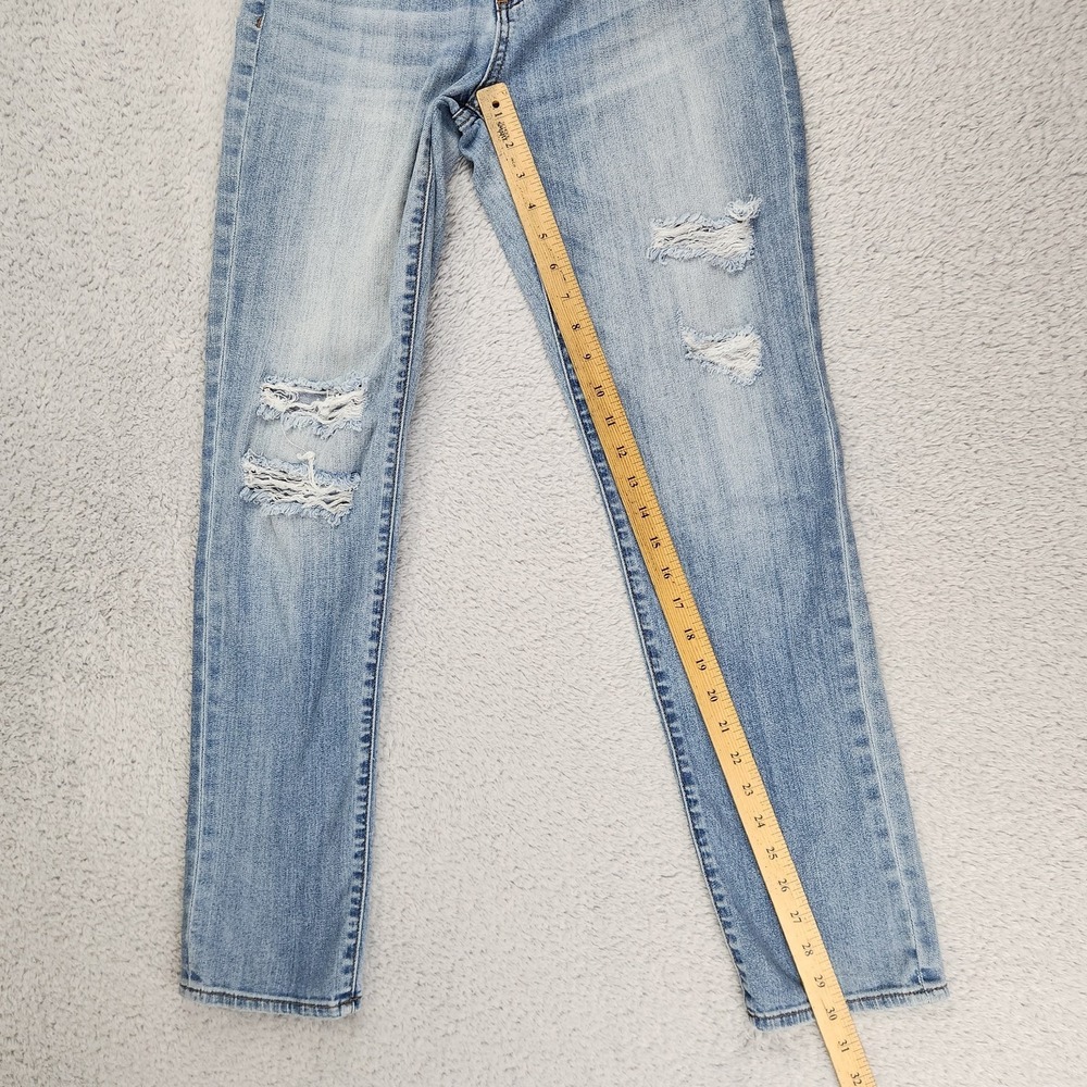 Kut from the Kloth Jeans Womens 2 Blue Distressed Skinny Stretch Denim SP017MD9 - Picture 10 of 16